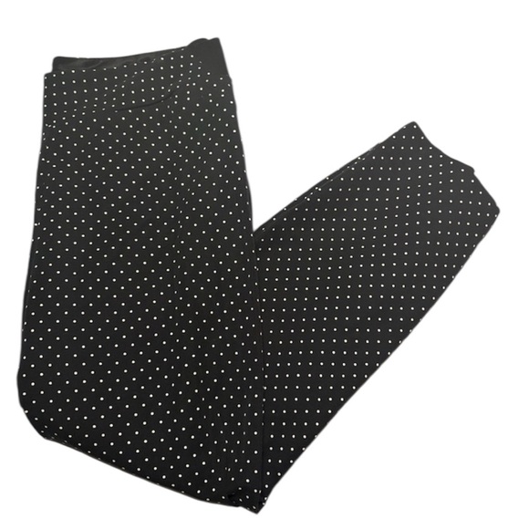 Investments Pants - Investments Black and White Polka Dot Pantsuit
